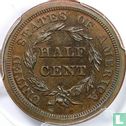 États-Unis ½ cent 1847 (refrappe) - Image 2