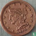 États-Unis ½ cent 1843 (refrappe) - Image 1