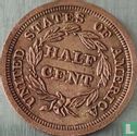 États-Unis ½ cent 1843 (refrappe) - Image 2