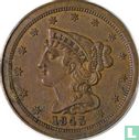 États-Unis ½ cent 1843 - Image 1