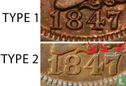 United States 1 cent 1847 (type 2) - Image 3