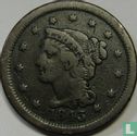 United States 1 cent 1843 (type 3) - Image 1