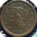 United States 1 cent 1845 - Image 1