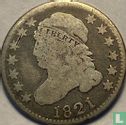United States 1 dime 1821 (large date) - Image 1