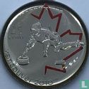 Canada 25 cents 2007 (gekleurd) "Vancouver 2010 Winter Olympics - Curling" - Afbeelding 2