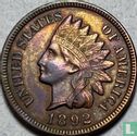États-Unis 1 cent 1892 - Image 1