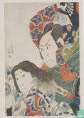The Kabuki actors Nakamura Utaemon III and Iwai Shijaku I in character, 1832 - Afbeelding 1