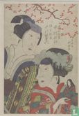 Nakamura Utaemon III as the Widow Sadaka and Nakamura Matsue III as her Daughter Hindori, 1821  - Image 1