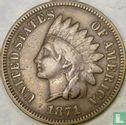 États-Unis 1 cent 1871 (type 1) - Image 1