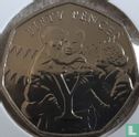 Man 50 pence 2020 "75th anniversary of VE Day - A soldier returning home to his family" - Afbeelding 2