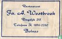 Restaurant Fa. A. Westbroek - Image 1