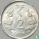 India 2 rupees 2017 (Hyderabad) - Image 1
