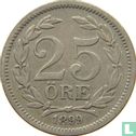 Suède 25 öre 1899 (date petite) - Image 1