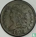États-Unis ½ cent 1809 (cercle dans le 0) - Image 1