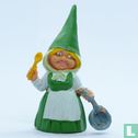 Lisa cuillère et pan [robe verte] - Image 1