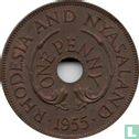 Rhodésie et Nyassaland 1 penny 1955 - Image 1