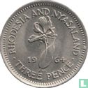 Rhodésie et Nyassaland 3 pence 1964 - Image 1