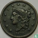 United States 1 cent 1839 (type 2) - Image 1