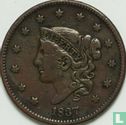 United States 1 cent 1837 (type 2) - Image 1