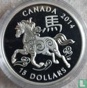 Canada 15 dollars 2014 (PROOF) "Year of the Horse" - Afbeelding 1