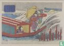 Mimeguri Shrine in Snow, from the series Famous Places in the Four Seasons, 1830-1844 - Afbeelding 1