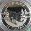 Canada 10 dollars 2014 (PROOF - colourless) "Skiing Canada’s slopes" - Image 1