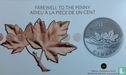 Canada 20 dollars 2012 (folder) "Farewell to the Penny" - Afbeelding 1
