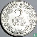 Empire allemand 2 reichsmark 1925 (G) - Image 2