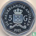 Netherlands Antilles 5 gulden 2021 (PROOF) "50th anniversary of Queen Máxima" - Image 1