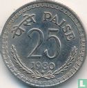 India 25 paise 1980 (Hyderabad) - Image 1