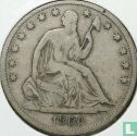 États-Unis ½ dollar 1866 (S - type 1) - Image 1