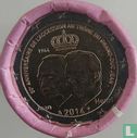 Luxemburg 2 euro 2014 (rol) "50th anniversary Accession to the throne of Grand Duke Jean" - Afbeelding 1