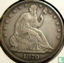 Vereinigte Staaten ½ Dollar 1870 (ohne Buchstabe) - Bild 1