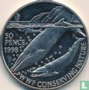 Sainte-Hélène 50 pence 1998 "Blue whales" - Image 1
