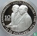 Malta 10 euro 2014 (PROOF) "40th anniversary Republic of Malta" - Afbeelding 2