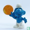 Smurf with coin - Image 1