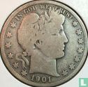 États-Unis ½ dollar 1901 (S) - Image 1