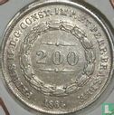 Brazilië 200 réis 1864 - Afbeelding 1
