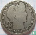 United States ½ dollar 1906 (O) - Image 1
