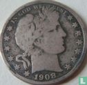United States ½ dollar 1908 (O) - Image 1