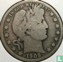 États-Unis ½ dollar 1909 (sans lettre) - Image 1