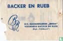 Backer en Rueb - N.V. Machinefabriek "Breda" - Image 1