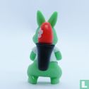 Groen konijn met rugtas - Afbeelding 2