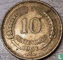 Chili 10 centesimos 1961 - Image 1