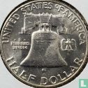 États-Unis ½ dollar 1958 (sans lettre - type 1) - Image 2