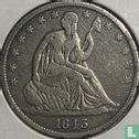 United States ½ dollar 1843 (without letter) - Image 1