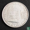 Cuba 50 centavos 1953 "100th anniversary Birth of José Marti" - Afbeelding 2