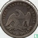 United States 1 dollar 1847 - Image 2