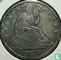 United States ½ dollar 1844 (without letter) - Image 1