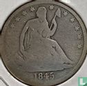 United States ½ dollar 1845 (O - type 1) - Image 1